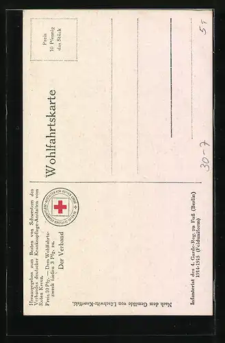 AK Infanterist des 4. Garde-Regiments zu Fuss 1914-15 in Felduniform