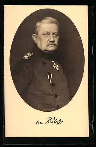 AK Heerführer von Bülow, Portrait in Uniform