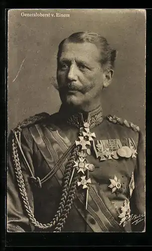 AK Heerführer Generaloberst von Einem in Uniform