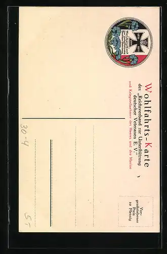 AK Heerführer Generalfeldmarschall von der Goltz, Podest-Portrait