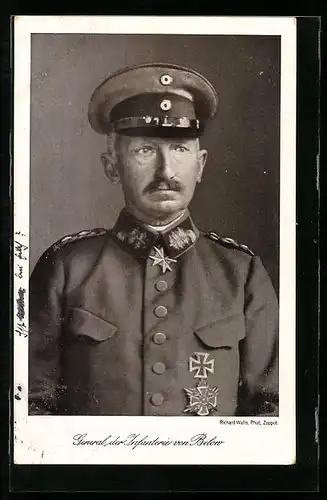 AK Heerführer General der Infanterie von Below in Uniform