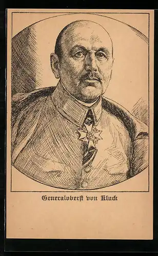 AK Generaloberst von Kluck in Uniform