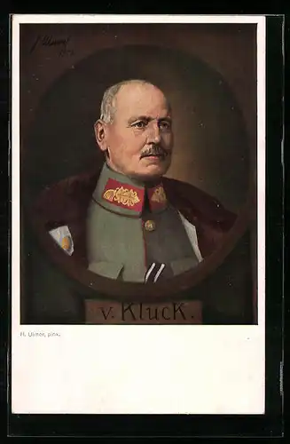 AK Heerführer von Kluck, Uniform-Portrait