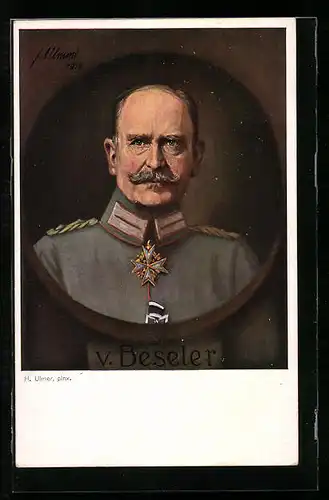 AK Heerführer von Beseler, Uniform-Portrait