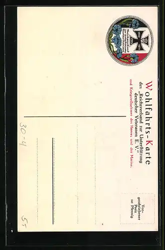 AK Heerführer Generaloberst von Heeringen, Podest-Portrait