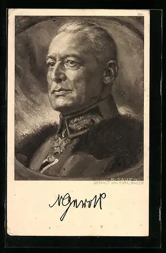 AK Deutscher Heerführer, Portrait in Uniform