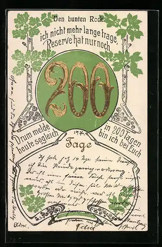 Präge-AK Reserve hat nur noch 200 Tage, Ornamente