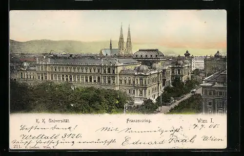 AK Wien, K. K. Universität, Franzensring