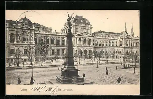 AK Wien, Blick auf Universität
