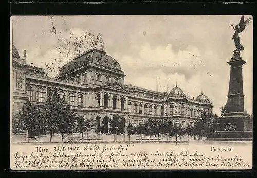 AK Wien, Blick auf Universität