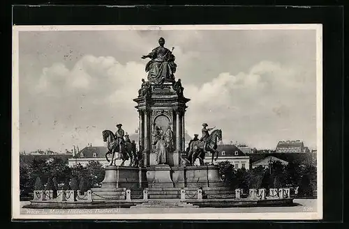 AK Wien, Maria Theresien Denkmal