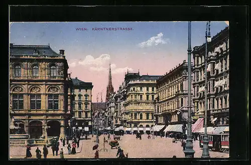 AK Wien, Blick in die Kärntnerstrasse