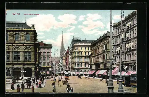 AK Wien, Blick in die Kärntnerstrasse