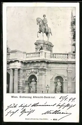 AK Wien, Am Hof, Erzherzog Albrecht-Denkmal