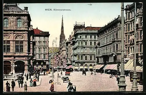 AK Wien, Partie in der Kärntnerstrasse