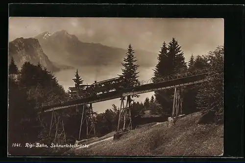 AK Schnurtobelbrücke mit Rigi-Bahn