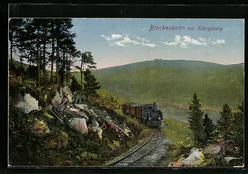 AK Brockenbahn am Königsberg