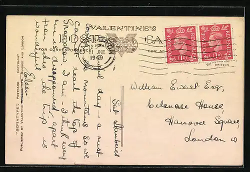 AK Snowdon, Train on Snowdon, Bergbahn