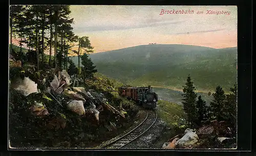 AK Brockenbahn am Königsberg