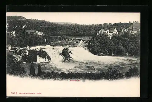 AK Schaffhausen, Rheinfall mit Umgebung