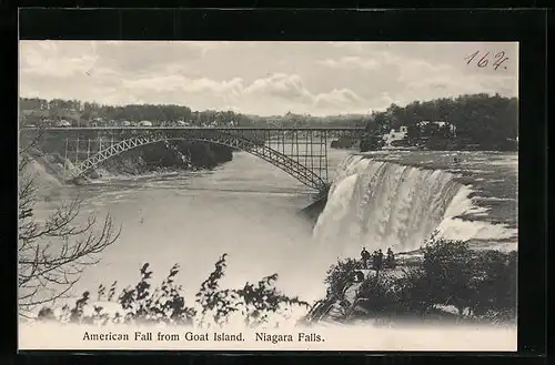 AK Goat Island, Niagara Falls, Wasserfall