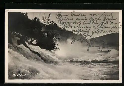 AK Schaffhausen, Boot am Rheinfall