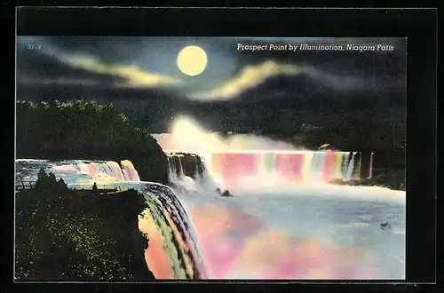 AK Prospect Point by Illumination of Niagara Falls, Wasserfall