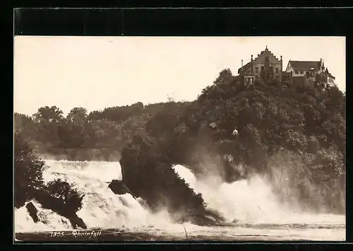 AK Schaffhausen, Schloss am Rheinfall