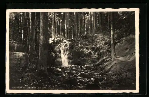 AK Wasserfall im Kühlen Tal