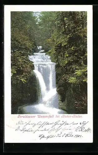AK Baden-Baden, Geroldsauer Wasserfall