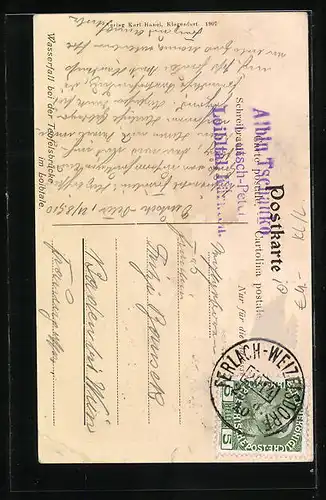 AK Loibtal, Wasserfall bei der Teufelsbrücke