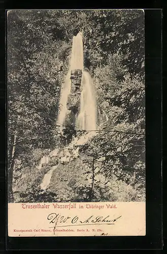 AK Trusenthaler Wasserfall im Thüringer Wald