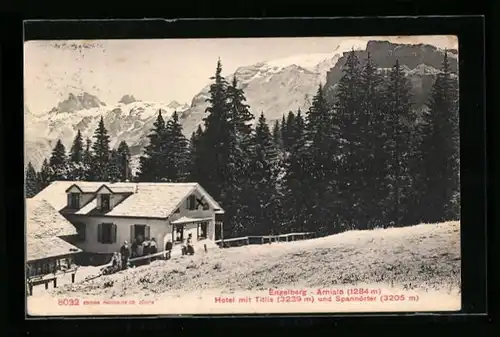 AK Engelberg, Arnialp, Hotel mit Titlis und Spannörter