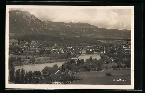 AK Solothurn, Gesamtansicht mit Bergpanorama