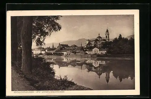AK Solothurn, Teilansicht mit St. Ursuskirche