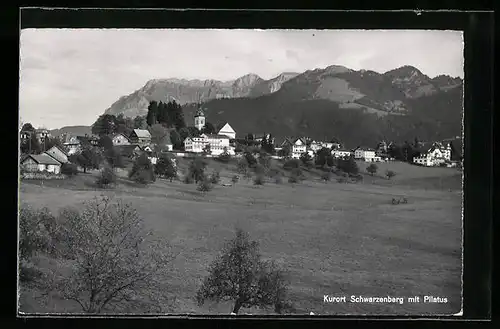 AK Schwarzenberg, Panorama mit Pilatus