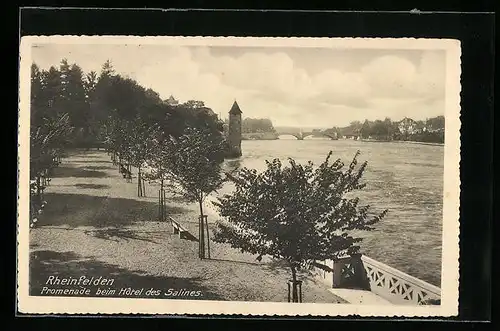 AK Rheinfelden, Promenade beim Hotel des Salines