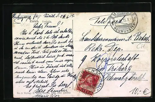 AK Zürich, Die Tonhalle