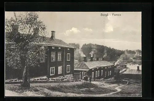 AK Borga /Porvoo, Häuser im Ort
