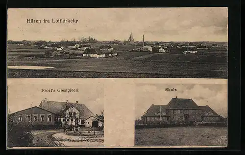 AK Loitkirkeby, Frost`s Gjestgiveri, Skole, Totalansicht