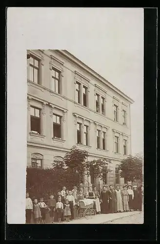 Foto-AK Wien, Wohnhaus Anzengrubergasse 3