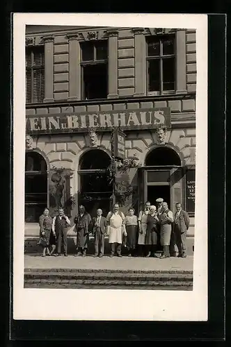 Foto-AK Wien, Bierhaus Harmer, Untere Augartenstrasse 8