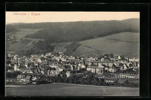 AK Olbernhau i. Erzgeb., Blick auf die gesamte Stadt