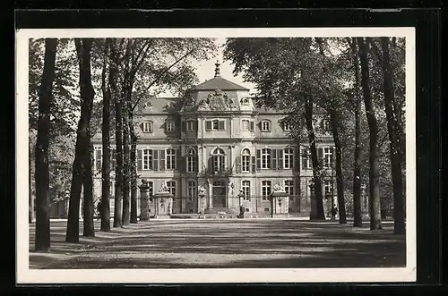 AK Düsseldorf, Schloss Jägerhof, Vorderansicht