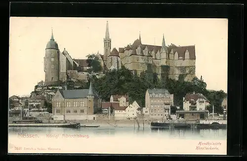 AK Meissen, Blick auf die Königl. Albrechtsburg