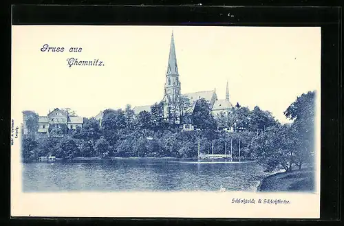 AK Chemnitz, Schlossteich und Schlosskirche