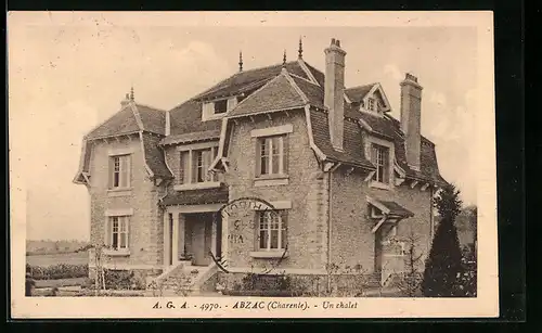 AK Abzac, Charente, Un chalet