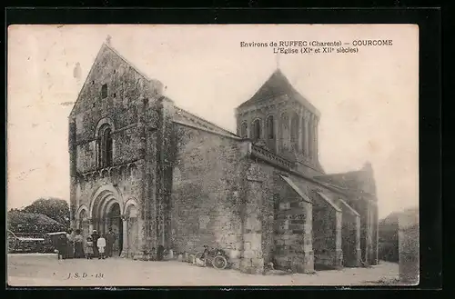 AK Ruffec, Charente, Courcome, L`Eglise XIe et XIIe siecle