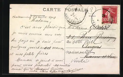 AK Chateauneuf-sur-Charente, Vue Generale