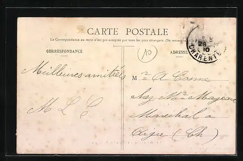 AK La Couronne, Vue generale des Ruines